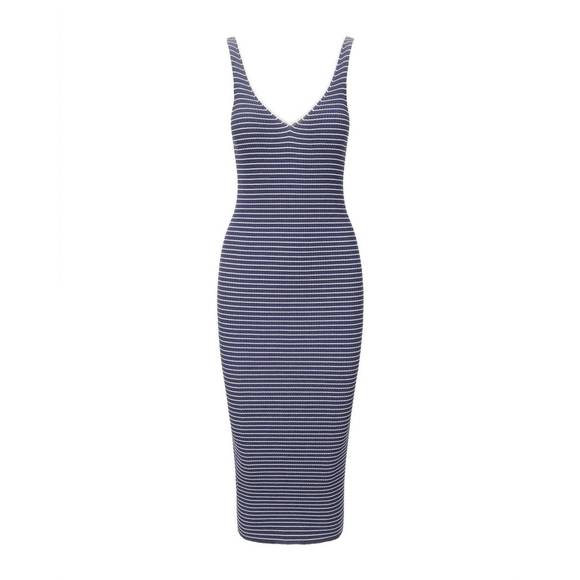 NEW STAUD women's dana dress in navy - Picture 3 of 3
